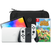 Koop Nintendo Switch OLED Wit + Animal Crossing New Horizons + BlueBuilt  Beschermhoes - 6095612370317