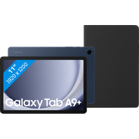 Koop Samsung Galaxy Tab A9 Plus 11 inch 128GB Wifi Blauw + BlueBuilt Book Case Zwart - 6151114681600