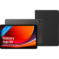 Koop Samsung Galaxy Tab S9 11 inch 128GB Wifi en 5G Zwart + BlueBuilt Book Case Zwart - 6151114689675