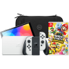 Koop Nintendo Switch OLED Wit + Mario Party Jamboree + BlueBuilt Beschermhoes - 6151117354372