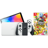 Koop Nintendo Switch OLED Wit + Mario Party Jamboree - 6151117354334