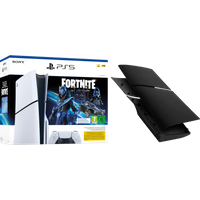 Koop PlayStation 5 Slim Disc Edition + Fortnite Voucher + Covers Zwart - 6151118339316