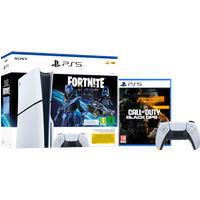 Koop PlayStation 5 Slim Disc Edition + Fortnite Voucher + Black Ops 6 + Extra Controller Wit - 6151118286252