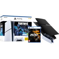 Koop PS5 Slim Disc Edition + Fortnite Voucher + Black Ops 6 + Covers Zwart + Oplaadstation - 6151118312340