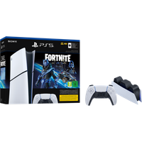 Koop PS5 Slim Digital Edition + Fortnite Voucher + Extra Controller Wit + Oplaadstation - 6151118285200