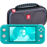 Koop Nintendo Switch Lite Turquoise + Bigben Officiële Nintendo Switch Lite Beschermtas - 7423402551537