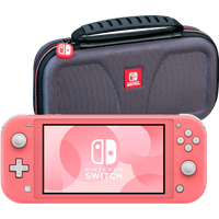 Koop Nintendo Switch Lite Koraal + Bigben Officiële Nintendo Switch Lite Beschermtas - 7423402565572