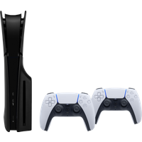 Koop PlayStation 5 Slim Disc Edition + Covers Zwart + Extra Controller Wit - 6151116153143