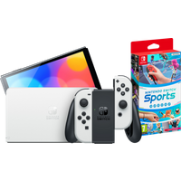 Koop Nintendo Switch OLED Wit + Nintendo Switch Sports - 6095610045002