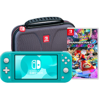 Koop Nintendo Switch Lite Turquoise + Mario Kart 8 Deluxe + Bigben Beschermtas - 6095610138179