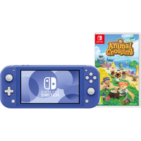 Koop Nintendo Switch Lite Blauw + Animal Crossing New Horizons - 6095610391383