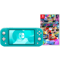 Koop Nintendo Switch Lite Turquoise + Mario Kart 8 Deluxe Switch - 6095610413412