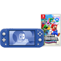 Koop Nintendo Switch Lite Blauw + Super Mario Bros. Wonder - 6095627618657