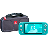 Koop Nintendo Switch Lite Turquoise + Bigben Officiële Nintendo Switch Lite Beschermtas - 7423402551537