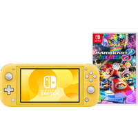 Koop Nintendo Switch Lite Geel + Mario Kart 8 Deluxe Switch - 6095610415430