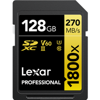 Koop Lexar Professional SDXC 1800x GOLD 128GB 170MB/s - 843367124503