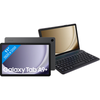 Koop Samsung Galaxy Tab A9 Plus 11 inch 64GB Wifi en 5G Grijs + Just in Case Toetsenbord Hoes - 6151115883867