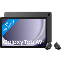 Koop Samsung Galaxy Tab A9 Plus 11 inch 64GB Wifi en 5G Grijs + Buds FE Zwart - 6151114284269