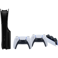 Koop PlayStation 5 Slim Disc Edition + Covers Zwart + Extra Controller Wit + Oplaadstation - 6151116172113