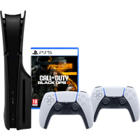 Koop PlayStation 5 Slim Disc Edition + Black Ops 6 + Covers Zwart + Extra Controller Wit - 6151117093097