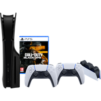 Koop PS5 Slim Disc Edition + Black Ops 6 + Covers Zwart + Extra Controller Wit + Oplaadstation - 6151117111104