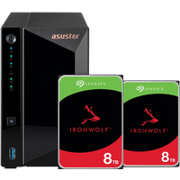Koop ASUSTOR AS3302T v2 + Seagate Ironwolf 16TB (2x8TB) - 6151123493454
