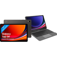 Koop SamsunSamsung Galaxy Tab S9 11 inch 256 GB Wifi Zwart + BlueBuilt Toetsenbord Hoes QWERTY - 6151120322351
