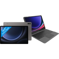 Koop Samsung Galaxy Tab S9 FE Plus 256GB Wifi Grijs + Toetsenbord Hoes QWERTY - 6151120574545