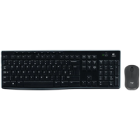 Koop Logitech K270 Draadloos Toetsenbord QWERTY + Logitech M240 Silent Draadloze Muis Zwart - 6151120976998