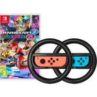 Koop Mario Kart 8 Deluxe + BlueBuilt Stuurtjes voor Nintendo Switch - 6151116140198