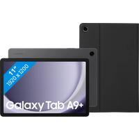 Koop Samsung Galaxy Tab A9 Plus 11 inch 6GB/128GB Wifi en 5G Grijs + Book Case Zwart - 6151125321342