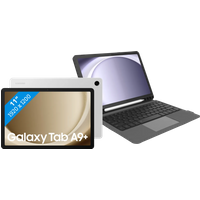 Koop Samsung Galaxy Tab A9 Plus 11 inch 6GB/128GB Wifi Zilver + Toetsenbord Hoes QWERTY - 6151125336377