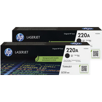 Koop HP 220A LaserJet Toner Zwart (2 stuks) - 6151126360302