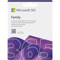 Koop Microsoft 365 Family EN Abonnement 1 jaar - 196388538560