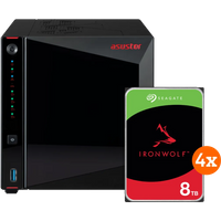 Koop ASUSTOR AS5404T + Seagate Ironwolf 32TB (4x8TB) - 6151123784729