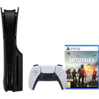 Koop PlayStation 5 Slim Disc Edition + Battlefield 6 + Covers Zwart - 6151128594514