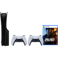 Koop PlayStation 5 Slim Disc Edition + Black Ops 7 + Covers Zwart + Extra Controller Wit - 6151128619644