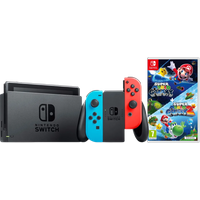 Koop Nintendo Switch Rood/Blauw + Super Mario Galaxy 1+2 - 6151128725796
