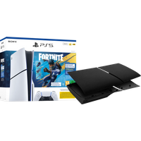 Koop PlayStation 5 Slim Disc Edition Fortnite bundel + Covers Zwart - 6151128848815
