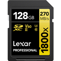 Koop Lexar Professional SDXC 1800x GOLD 128GB 180MB/s - 843367124503