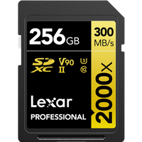 Koop Lexar Professional SDXC 2000x GOLD 256GB 260MB/s - 843367125920