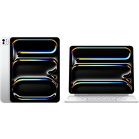 Koop Apple iPad Pro (2024) Nano 13 inch 1TB Wifi Zilver + Apple Magic Keyboard QWERTY - 6151115093013