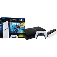 Koop PS5 Slim Digital Edition Fortnite bundel + Covers Zwart + Extra Controller Wit + Oplaadstation - 6151128894836