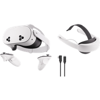 Koop Meta Quest 3S 128GB + BlueBuilt PC Link Cable + Elite Strap met batterij - 6151128991917