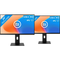 Koop BlueBuilt 24 inch Full HD Monitor met USB C Duo pack - 6151127095029