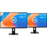 Koop BlueBuilt 27 inch Quad HD Monitor met USB C Duo pack - 6151127110173